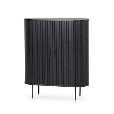 Dania 1.18 (H) Wooden Storage Cabinet - Full Black 