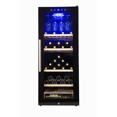 Lecavist 97 Bottle Wine Fridge Single Zone Black LCS100VN Front Closed
